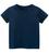 Camiseta Infantil Lisa 100algodao Fio 30.1 Gola Redonda Azul marinho