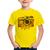 Camiseta Infantil Máquina Fotográfica Vintage e Flores - Foca na Moda Amarelo