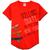 Camiseta Infantil Menino Festa Arredondado Enjoy Tam 4 Ao 14 Vermelho