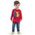 Camiseta Infantil Menino Inverno Meia Malha Kyly 1000100 Vermelho, 1000100