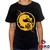 Camiseta Infantil Mortal Kombat 100% Algodão Geeko Preto