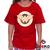 Camiseta Infantil Mulher Maravilha 100% Algodão Wonder Woman Geeko Vermelho