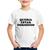 Camiseta Infantil Queria estar dormindo - Foca na Moda Branco