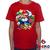 Camiseta Infantil Super Mario e Luigi 100% Algodão Super Mario Bros Geeko Vermelho