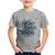 Camiseta Infantil The night is dark and full of terrors - Foca na Moda Cinza