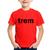 Camiseta Infantil Trem - Foca na Moda Vermelho