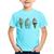 Camiseta Infantil Unicórnio Sorvete - Foca na Moda Azul claro
