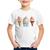 Camiseta Infantil Unicórnio Sorvete - Foca na Moda Branco
