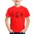 Camiseta Infantil Unicórnio Sorvete - Foca na Moda Vermelho