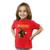Camiseta Infantil Unissex Divertida Skate kids Manga Curta Vermelho