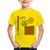 Camiseta Infantil Vaso de Planta Minimalista Abstrato - Foca na Moda Amarelo