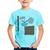 Camiseta Infantil Vaso de Planta Minimalista Abstrato - Foca na Moda Azul claro