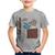 Camiseta Infantil Vaso de Planta Minimalista Abstrato - Foca na Moda Cinza