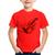 Camiseta Infantil Violino Watercolor - Foca na Moda Vermelho