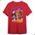 Camiseta Justin Drew Bieber Purpose Pop Graphic Vintage Tour Vermelho