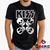 Camiseta Kiss 100% Algodão Banda de Rock Geeko Preto gola careca
