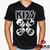 Camiseta Kiss 100% Algodão Banda de Rock Geeko Preto gola v