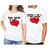 Camiseta Kit Dia Dos Namorados Casal Unissex Love Blusa Amor Presente Branco