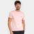 Camiseta Lacoste Logo Masculina Rosa claro