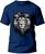 Camiseta Leão Adulto Masculina Tecido Premium 100% Algodão Manga Curta Fresquinha Marinho