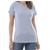 Camiseta Lisa 100% Algodão Feminina Masculina Gola Careca Cinza