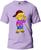Camiseta Lisa Simpsons Masculina e Feminina 100% Algodão Primeira Linha Gola Redonda Lilás