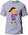 Camiseta Lisa Simpsons Masculina e Feminina 100% Algodão Primeira Linha Gola Redonda Cinza