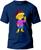 Camiseta Lisa Simpsons Masculina e Feminina 100% Algodão Primeira Linha Gola Redonda Marinho