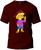 Camiseta Lisa Simpsons Masculina e Feminina 100% Algodão Primeira Linha Gola Redonda Bordô