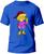 Camiseta Lisa Simpsons Masculina e Feminina 100% Algodão Primeira Linha Gola Redonda Azul bic