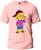 Camiseta Lisa Simpsons Masculina e Feminina 100% Algodão Primeira Linha Gola Redonda Rosa