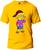 Camiseta Lisa Simpsons Masculina e Feminina 100% Algodão Primeira Linha Gola Redonda Amarelo
