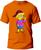 Camiseta Lisa Simpsons Masculina e Feminina 100% Algodão Primeira Linha Gola Redonda Laranja