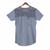 Camiseta Long line Masculina Gola Polo Esporte Swag estampas Cinza c, Estampa cinza