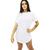 Camiseta Longline Feminina Oversized Camisa Tapa Bumbum Academia Branco, Ad, Oficial