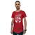 Camiseta Longline Ukkan Rocket Punch Vermelho