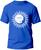 Camiseta Lua e Sol Adulto Camisa Manga Curta Premium 100% Algodão Fresquinha Azul bic, Branco