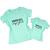 Camiseta Mãe e Filhas Combinando Estampas Frases Desenhos Verão Verde bb perfectly