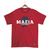Camiseta Máfiaclub Gola Redonda Estampa MAFIOSO Streetwear fio 30.1 Penteado. Vermelho