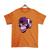 Camiseta Mafiaclub Gola Redonda Estampa MONKEY lll Streetwear fio 30.1 Penteado. Laranja