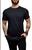 Camiseta manga curta gola redonda lisa masculina feminino moda Cinza escuro