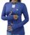 Camiseta Manga Longa blusa termica Proteção UV 50+ Feminina Azul, Marinho