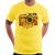 Camiseta Máquina Fotográfica Vintage e Flores - Foca na Moda Amarelo