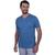 Camiseta Maquinetada Plus Size Azul