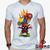 Camiseta Mario e Deadpool 100% Algodão Mario Bros Geeko Branco gola v