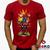 Camiseta Mario e Deadpool 100% Algodão Mario Bros Geeko Vermelho gola careca