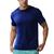 Camiseta Masculina Academia Treino Dry Fit Super Leve Azul