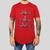 Camiseta Masculina Adulto Casual Algodão Premium Estampada Gola Redonda Arame Vermelho