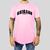 Camiseta Masculina Adulto Casual Algodão Premium Estampada Gola Redonda Chicago Rosa