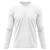 Camiseta Masculina Adulto Proteção Solar UV Manga Longa Segunda Pele Dry Fit Branco